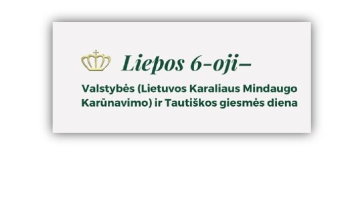 Valstybės ir Tautiškos giesmės dienai artėjant